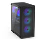 Case|ENDORFY|Ventum 200 ARGB|MidiTower|Case product features Transparent panel|Not included|ATX|MicroATX|MiniITX|Colour Black|EY2A014