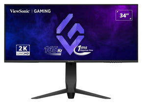 LCD Monitor|VIEWSONIC|34"|Gaming/21 : 9|Panel VA|3440x1440|21:9|165 Hz|Matte|1 ms|Swivel|Height adjustable|Tilt|Colour Black|VX3480-2K-PRO