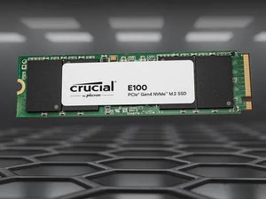 SSD|CRUCIAL|E100|1TB|M.2|NVMe|3D NAND|Write speed 3000 MBytes/sec|Read speed 5000 MBytes/sec|CT1000E100SSD8