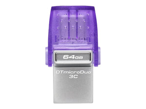 Kingston | DataTraveler | DT Micro Duo 3C | 64 GB | USB Type-C/Type-A | Purple