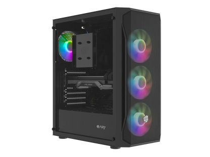 Fury PC Case | SHOBO SH4F RGB | Black | Midi-Tower
