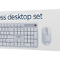 KEYBOARD +MOUSE WRL ENG/WHITE KBS-WMS-01-W GEMBIRD