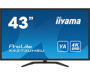 LCD Monitor|IIYAMA|43"|4K|Panel VA|3840x2160|16:9|60Hz|Matte|3 ms|Speakers|Tilt|Colour Black|X4373UHSU-B1