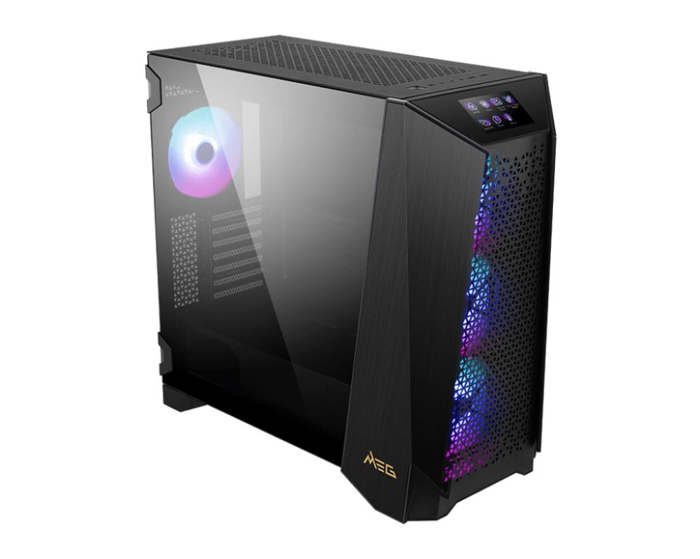 Case|MSI|MEG PROSPECT 700R|MidiTower|Case product features Transparent panel|Not included|ATX|EATX|MicroATX|Colour Black|MEGPROSPECT700R