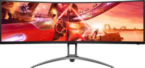 LCD Monitor|AOC|AG493QCX|48.8"|Gaming/Curved|Panel VA|3840x1080|32:9|144Hz|4 ms|Speakers|Swivel|Height adjustable|Tilt|Colour Black|AG493QCX