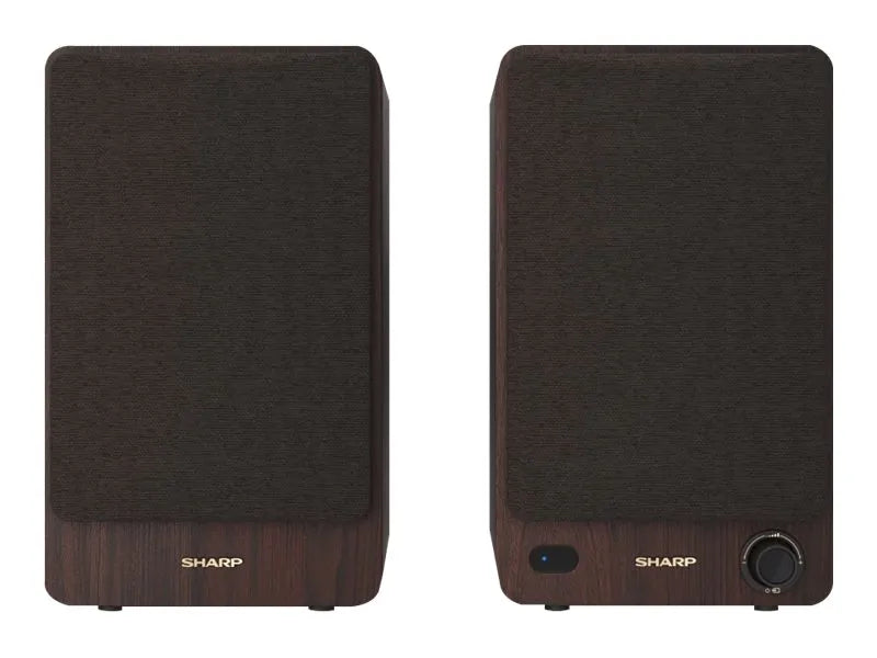 Sharp CP-SS30 Bookshelf Speakers, Brown | Sharp | Speakers | CP-SS30(BR) Bookshelf | 60 W | Bluetooth | Wireless connection | Brown