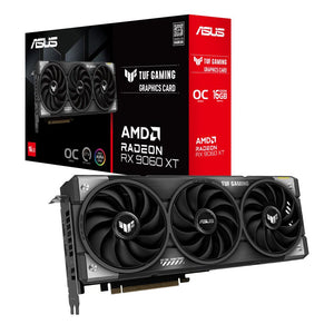Graphics Card|ASUS|AMD Radeon RX 9060 XT|16 GB|GDDR6|128 bit|PCIE 5.0 16x|Triple slot Fansink|1xHDMI|2xDisplayPort|TUF-RX9060XT-O16G-GAMING