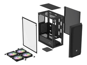 Fury PC Case | SHOBO SH8F ARGB | Midi Tower | Black