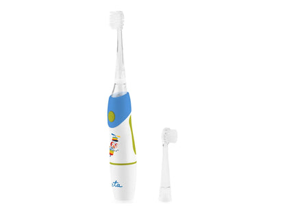 ETA Toothbrush | Sonetic ETA071090020 | Battery operated | For kids | Number of brush heads included 2 | Number of teeth brushing modes 1 | Blue/White