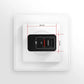 AXAGON Dual wallcharger 240V/2x USB port QC3.0/AFC/FCP and 5V-1.2A, 24W | ACU-QS24