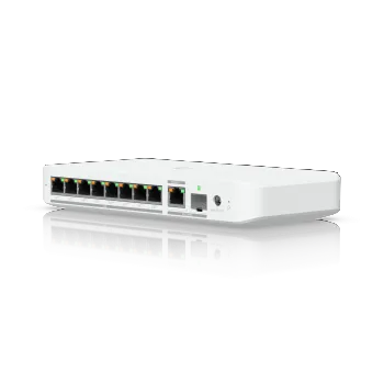 UBIQUITI FLEX 2.5G POE FLEXIBLE, 8-PORT 2.5 GBE POE++ SWITCH WITH A 10 GBE RJ45/SFP+ COMBINATION UPLINK PORT THAT CAN BE POWERED WITH POE+++ OR AN AC POWER ADAPTER*