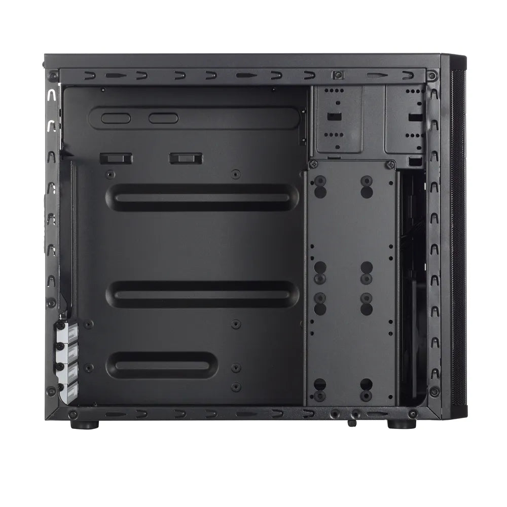 Fractal Design | CORE 1100 | Black | Micro ATX | ATX PSUs, up to 185mm if a typical-length optical drive is mounted