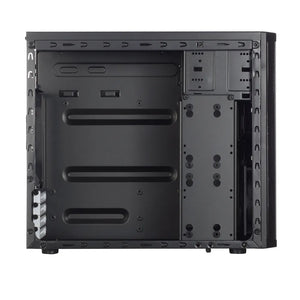 Fractal Design | CORE 1100 | Black | Micro ATX | ATX PSUs, up to 185mm if a typical-length optical drive is mounted