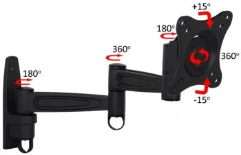 MB FLEXARM 360 III 25KG VESA 75-200 BL