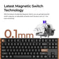 KEYCHRON K8 HE SE - US Layout - Gateron Magnetic Nebula - Carbon Black Wireless Keyboard
