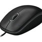 LOGITECH B100 optical Mouse black USB for Business OEM