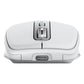  Logitech MX Anywhere 3S Mouse - RF Wireless + Bluetooth, Laser, 8000 DPI, Pale Grey (White)
