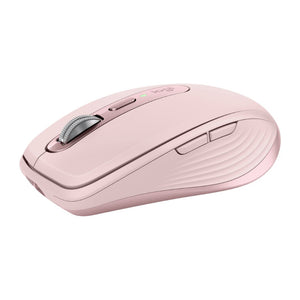  Logitech MX Anywhere 3S Mouse - RF Wireless + Bluetooth, Laser, 8000 DPI, Rose