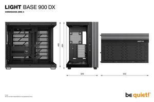 Case|BE QUIET|LIGHT BASE 900 DX|Tower|ATX|EATX|MicroATX|MiniITX|XL-ATX|Colour Black|BGW69