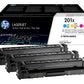 HP 201X 3-pack CMY Original Toners 2.3k
