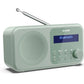 Sharp DR-P420(GN) Tokyo Portable Digital Radio, FM/DAB/DAB+, Bluetooth 5.0, USB or Battery Powered, Aquamarine Green | Sharp