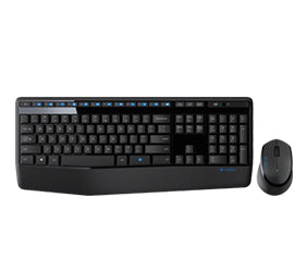 Logitech MK345 Combo Wireless Keyboard + Mouse, US, Black
