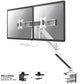 MONITOR ACC DESK MOUNT 10-32"/NM-D775DXWHITE NEOMOUNTS