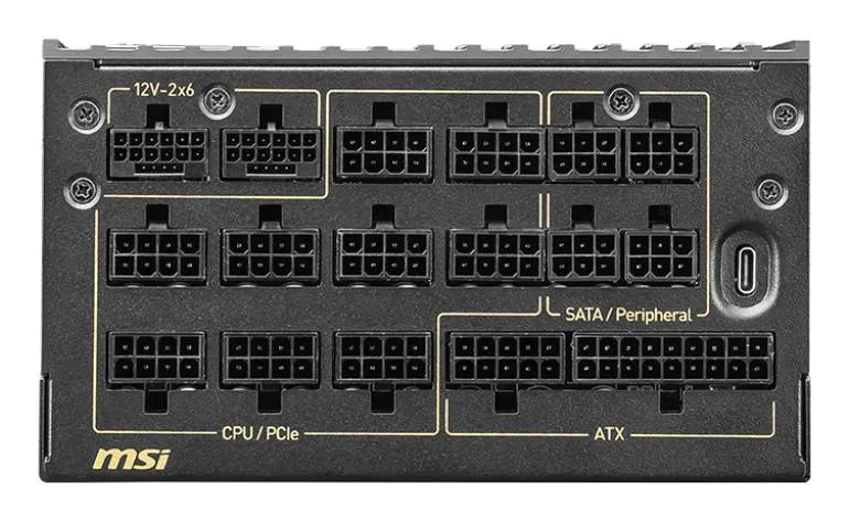 Power Supply|MSI|MEG AI1600T PCIE5|ATX 3.1|1600 Watts|Efficiency 80 PLUS TITANIUM|MEGAI1600TPCIE5