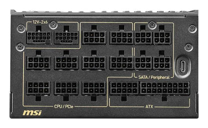 Power Supply|MSI|MEG AI1600T PCIE5|ATX 3.1|1600 Watts|Efficiency 80 PLUS TITANIUM|MEGAI1600TPCIE5
