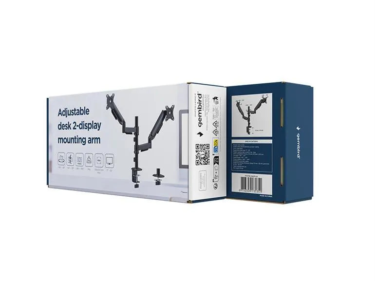 DISPLAY ACC MOUNTING ARM/17-32" MA-DA2P-02 GEMBIRD