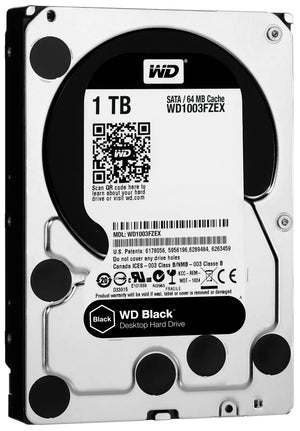 HDD|WESTERN DIGITAL|Black|1TB|SATA 3.0|64 MB|7200 rpm|3,5"|WD1003FZEX