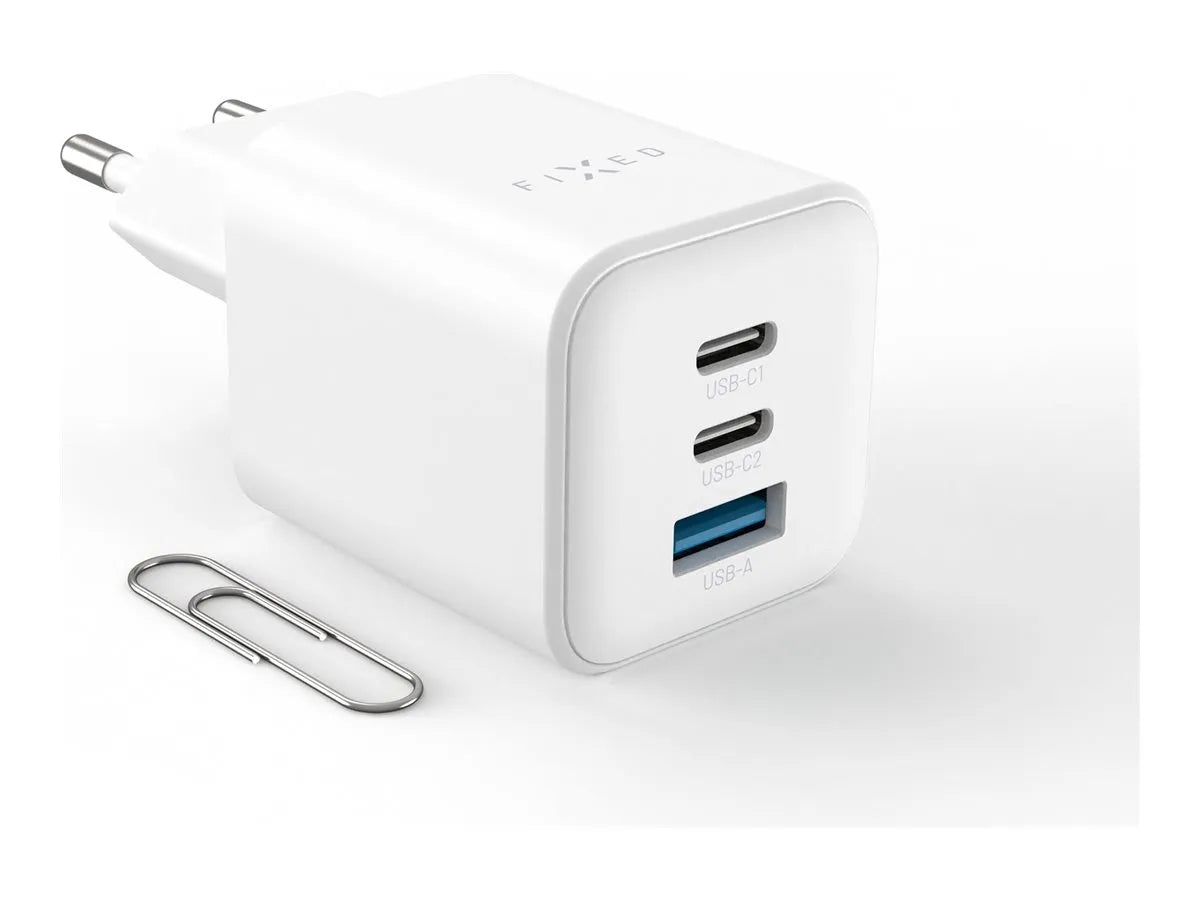 Fixed Mini 2x USB-C and USB GaN Charger 65W