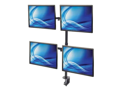 MH Monitor Mount supports 4 LCD Monitors