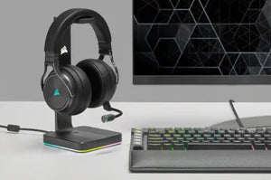 Corsair | High-Fidelity Gaming Headset | VIRTUOSO RGB WIRELESS XT | Wireless/Wired | Over-Ear | Black