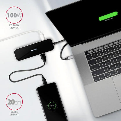 I/O HUB USB-C 6IN1/0.2M HMC-6H4A AXAGON