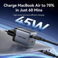 MOBILE CHARGER WALL 45W USB-C/2P GRAY FCDH0-EU VENTION
