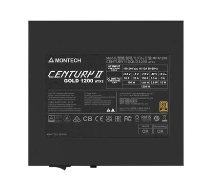 Power Supply|MONTECH|CENTURY II|ATX|1200 W|CENTURYII1200
