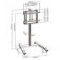 LH-GROUP COUNTERWEIGHT STAND ON WHEELS FOR 40-62KG MONITORS
