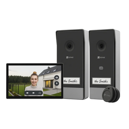 EZVIZ CS-HP7 Doorbell Kit (3MP, 1 screen, 2 doorbells)