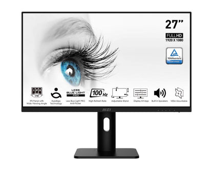 LCD Monitor|MSI|PRO MP273AP|27"|Panel IPS|1920x1080|16:9|100Hz|Matte|4 ms|Speakers|Swivel|Pivot|Height adjustable|Tilt|Colour Black|PROMP273AP