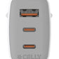 CELLY UP TC 1 USB 2 USB-C 65W WH
