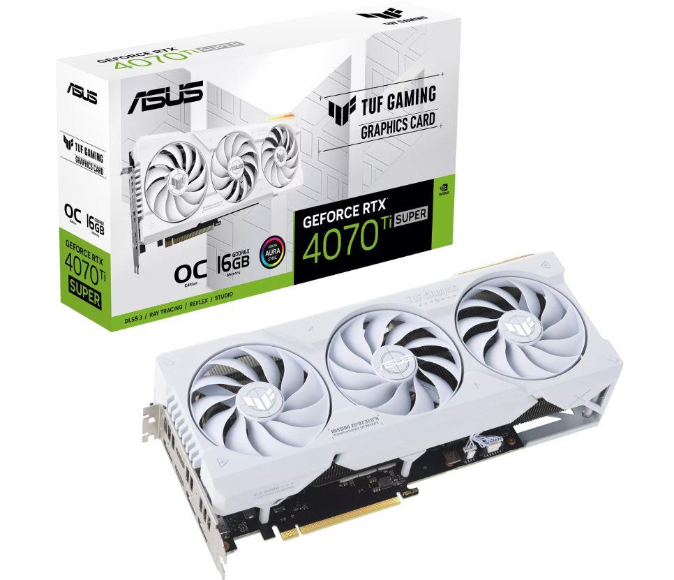 Graphics Card|ASUS|NVIDIA GeForce RTX 4070 Ti SUPER|16 GB|GDDR6X|256 bit|PCIE 4.0 16x|Triple slot Fansink|2xHDMI|3xDisplayPort|RTX4070TIS-O16G-WHITE-GAM