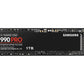 SAMSUNG 990 PRO SSD 1TB M.2 NVMe PCIe