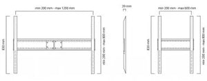 NEWSTAR FLAT SCREEN WALL MOUNT - IDEAL FOR LARGE FORMAT DISPLAYS (FIXED) - 150 KG 60-100" BLACK