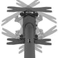 NEOMOUNTS BACK-TO-BACK SCREEN CEILING MOUNT (HEIGHT: 106-156 CM) BLACK
