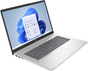 HP Laptop 17-cp2010ny - Ryzen 3 7320U, 8GB, 512GB SSD, 17.3" FHD 250-nit AG, 720p cam, FPR, US backlit keyboard, 41Wh, Natural Silver, Win 11 Home, 1 years