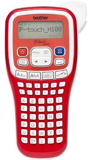 BROTHER PT-H100R LABEL THERMO PRINTER PORTABLE (WHITE-RED)