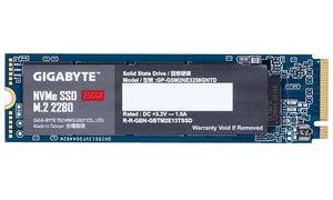 SSD|GIGABYTE|256GB|M.2|PCIE|NVMe|Write speed 1100 MBytes/sec|Read speed 1700 MBytes/sec|2.3mm|TBW 300 TB|MTBF 1500000 hours|GP-GSM2NE3256GNTD