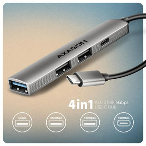I/O HUB USB3.2 4PORT/0.12M HUE-STC AXAGON