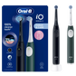 Oral-B Electric Toothbrush, Duo pack | iO2 Series | Rechargeable | For adults | Number of brush heads included 2 | Number of teeth brushing modes 3 | Night Black and Green Forest